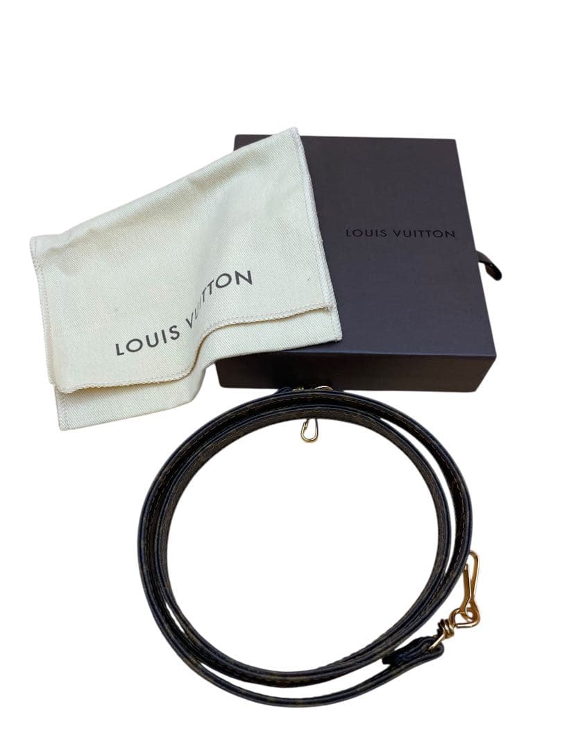 中古美品LVルイヴィトンモノグラム旧ショルダーストラップ110cm旧金具