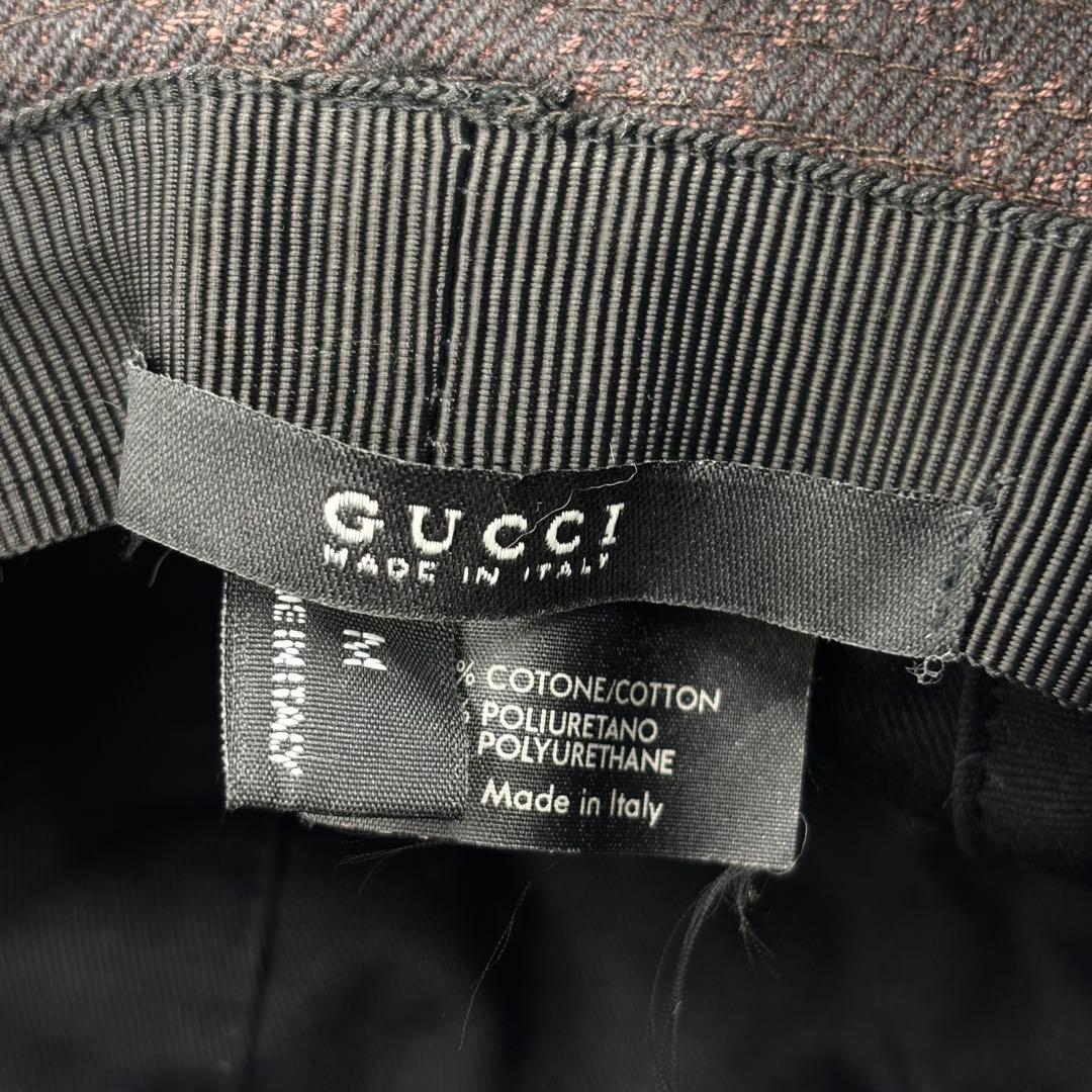 GUCCI グッチ GGキャンバス バケットハット 帽子 Mサイズ　ブラウン