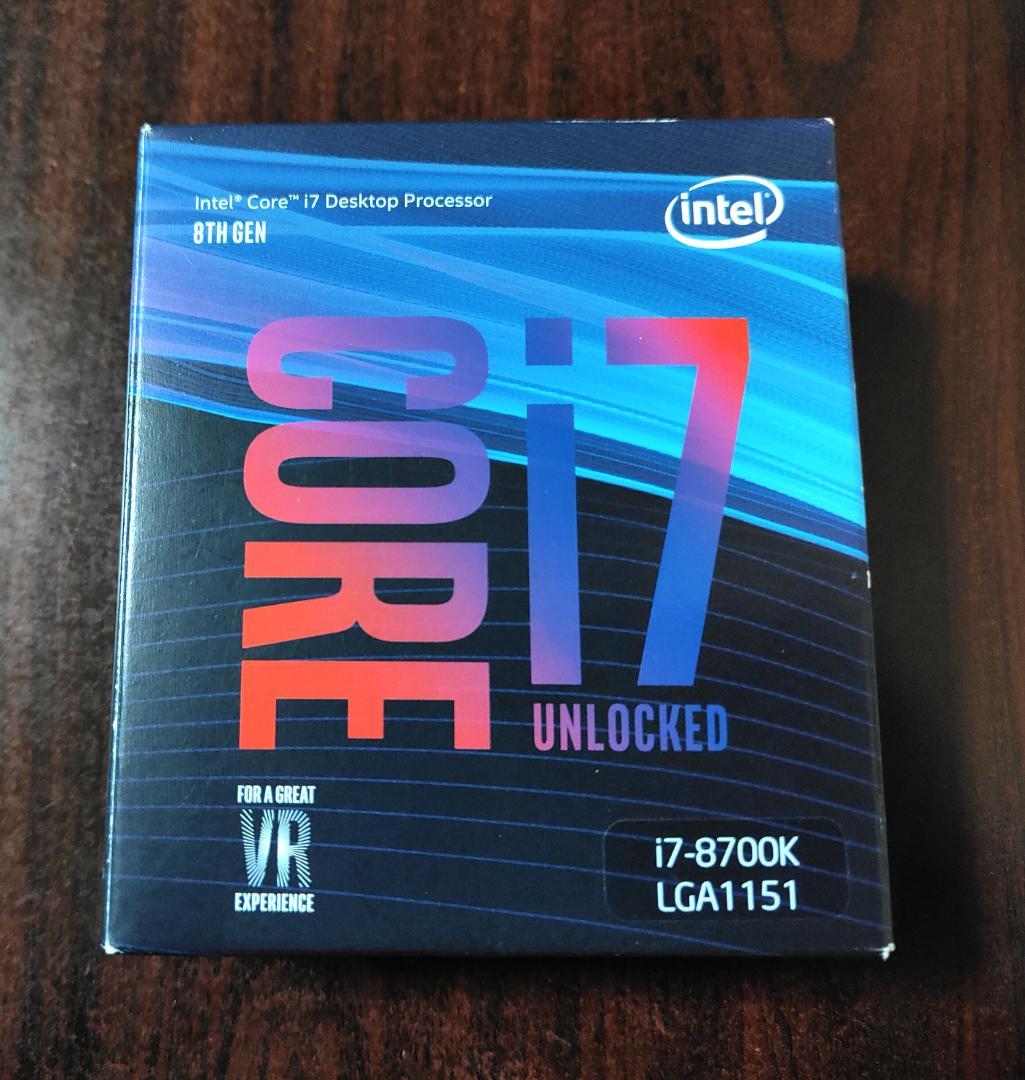 CPU CPU INTEL core i7-8700k