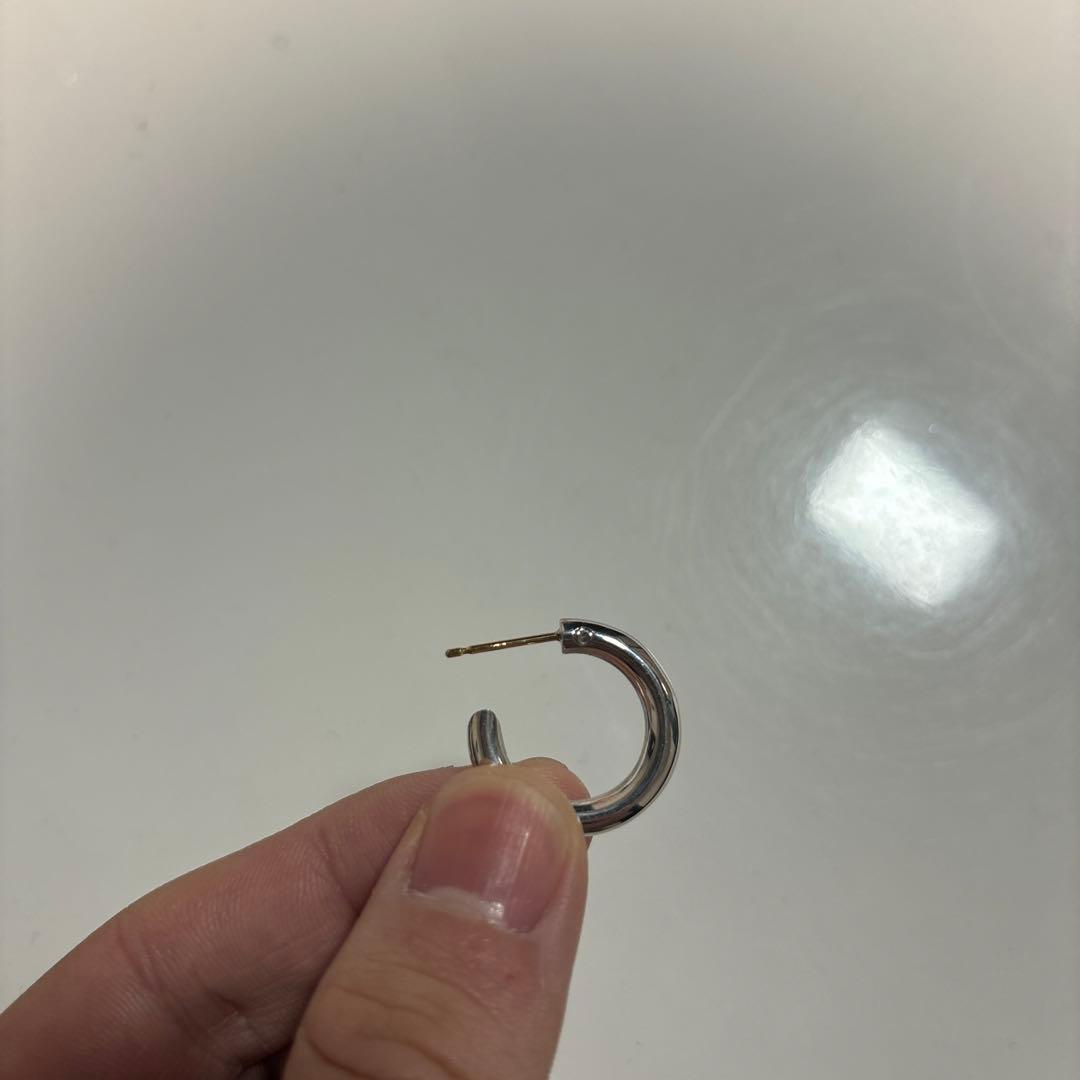 CAREERING キャリアリング 501 フープピアス SV925 18金