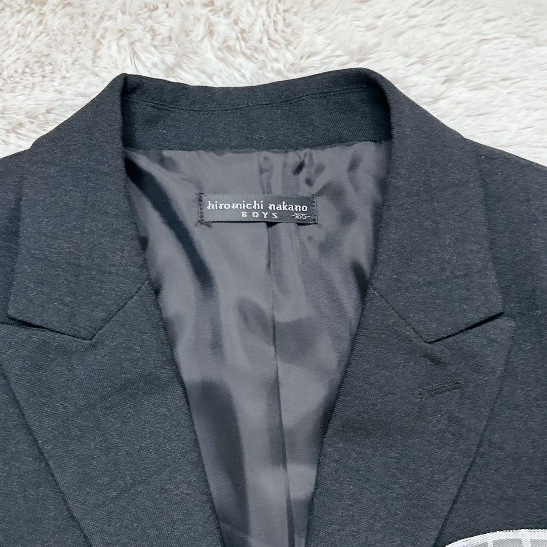 美品✨ヒロミチナカノ 165 スーツ 5点セット 銀ボタン 男の子 七五三 卒業