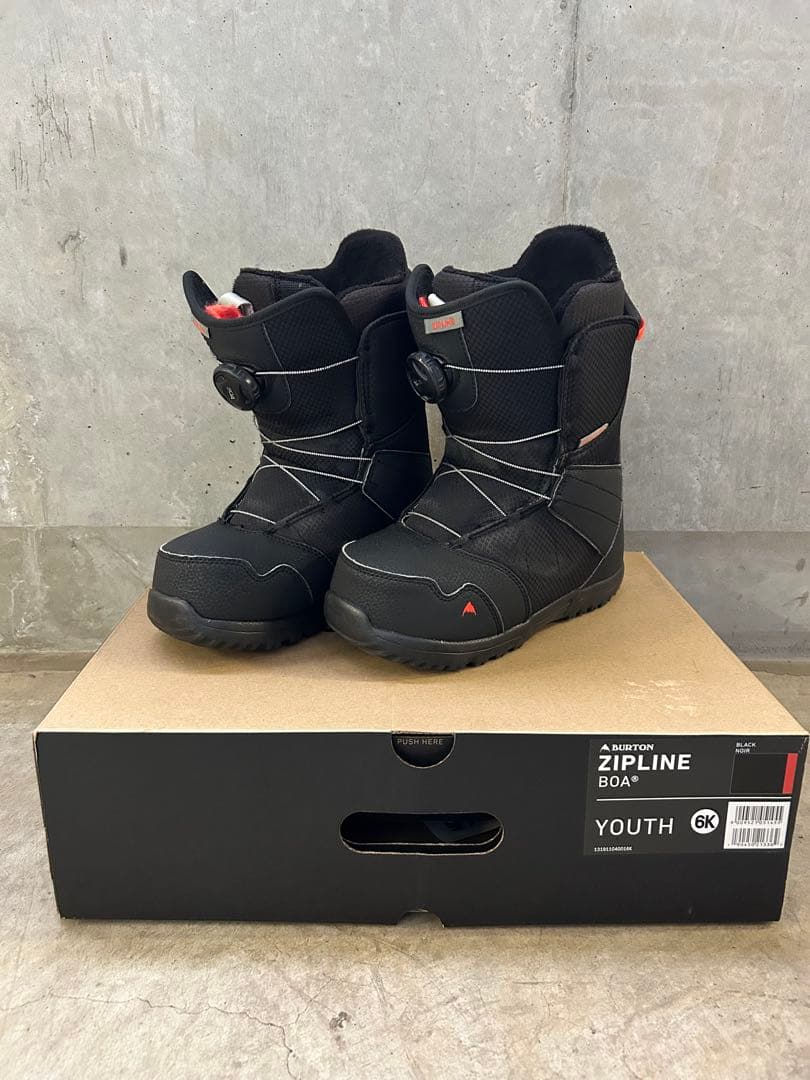 24cm キッズ Burton ジップライン BOA スノーボードブーツ