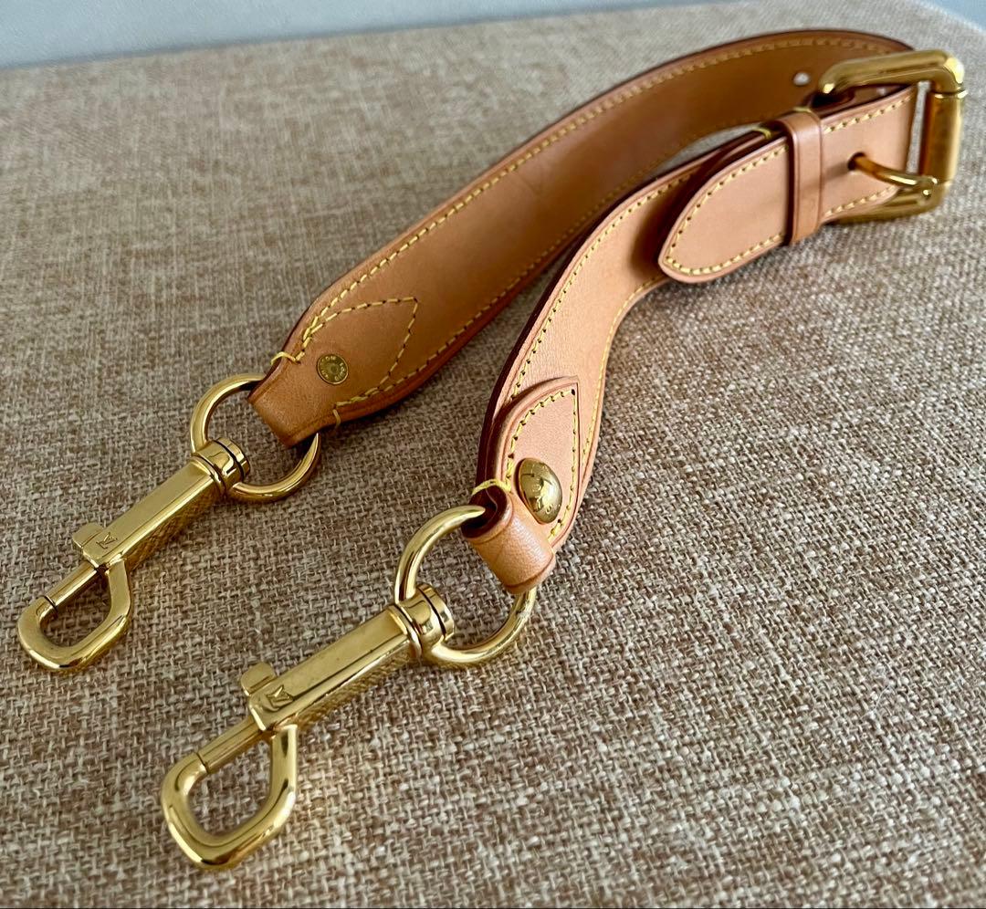 正規品　ルイヴィトン ヌメ革 ショルダーストラップ ゴールド金具