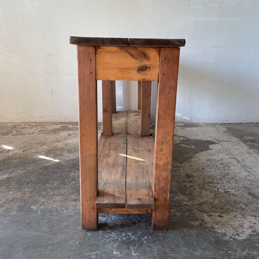 ビンテージ　キッチンカウンター　コンソール サイドボード　剥離