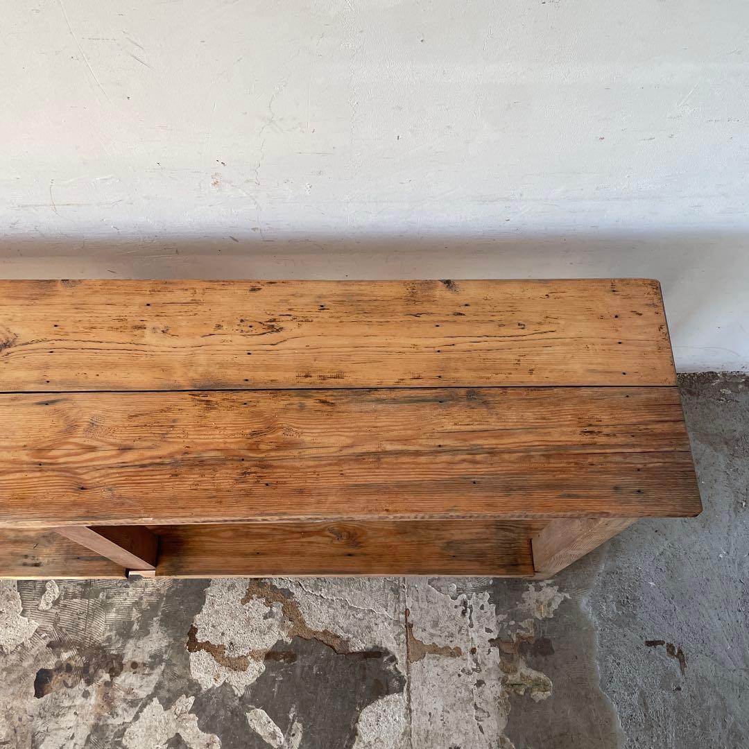 ビンテージ　キッチンカウンター　コンソール サイドボード　剥離