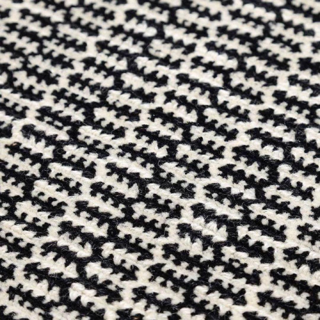 アクタス FABULA GRO ラグ 140×200 ブラックホワイトラグ