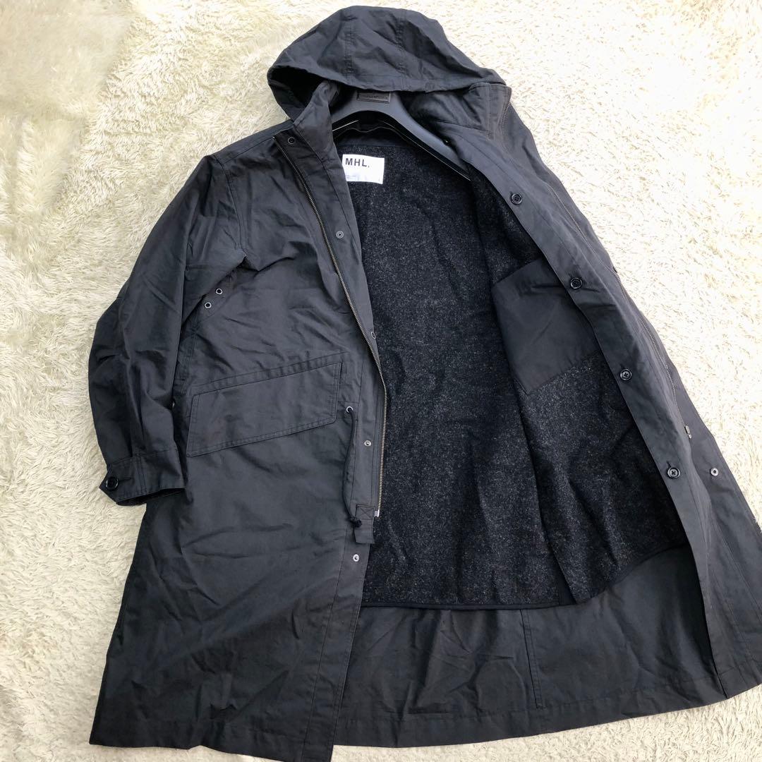 MHL モッズコート フード収納可 ライナー着脱可 Lサイズ ヴィンテージ加工