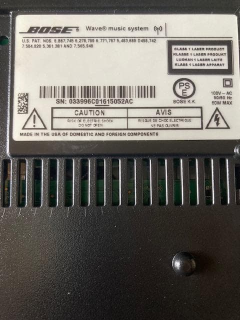 ラジオ・コンポ Bose wavemusicsystem & 3CDPlayer