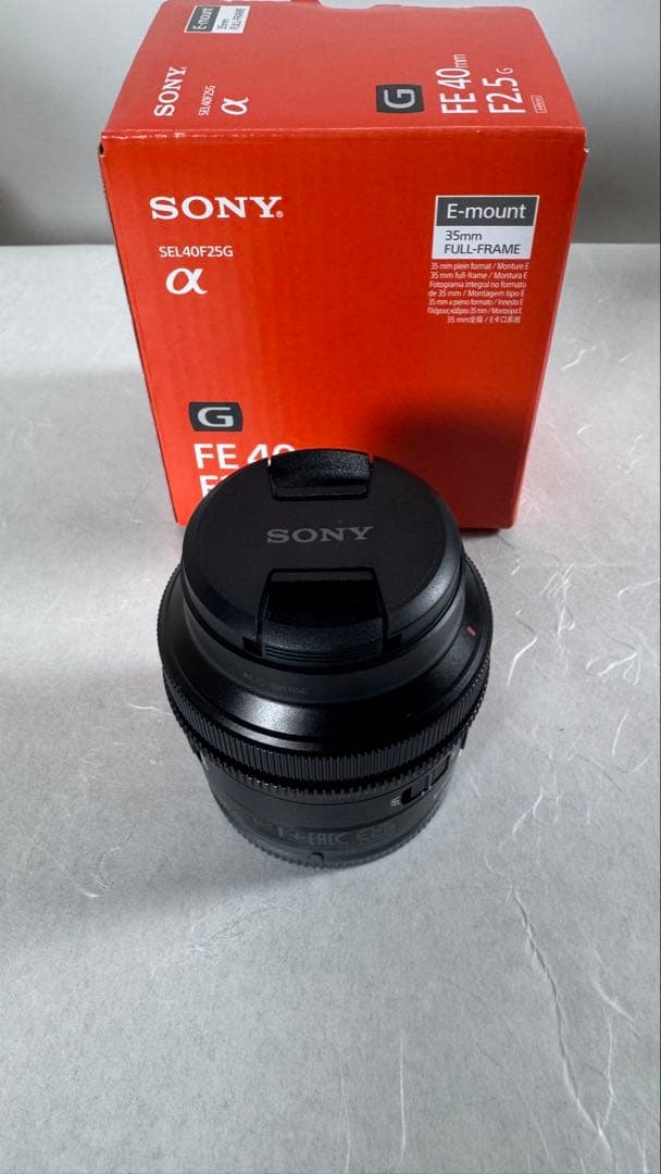 【美品】Sony FE 40mm 2.5f Gレンズ