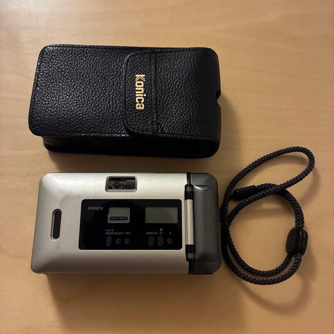 【完動品 美品】Konica BiG mini Rhodium 純正ケース
