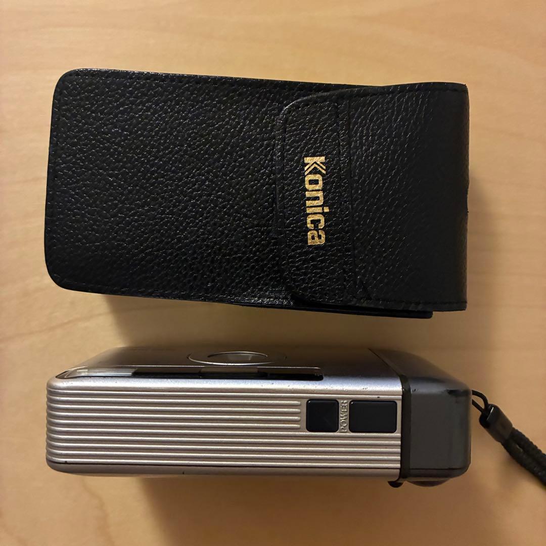 【完動品 美品】Konica BiG mini Rhodium 純正ケース