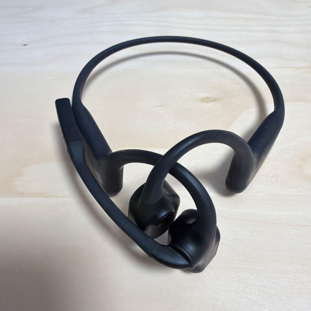 Shokz OPENCOMM2 UC 骨伝導イヤホン ブラック 充電ケーブル付き