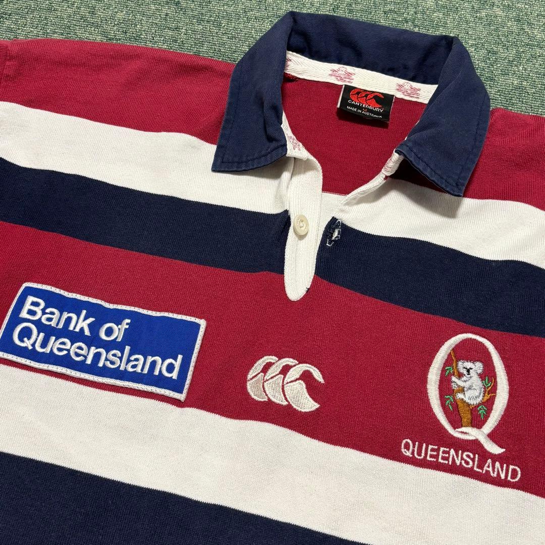 カンタベリー　クイーンズランド　ラガーシャツ　Mサイズ