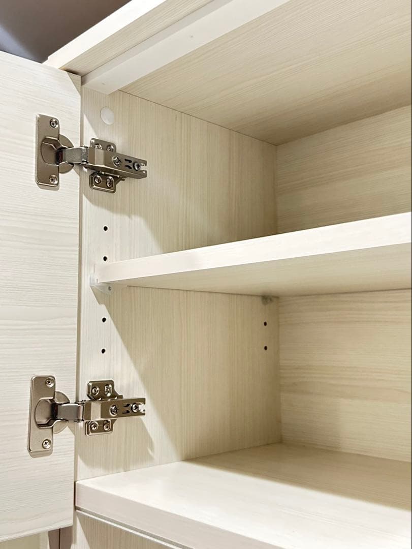 国産家具 キッチン収納・食器棚(ホワイト)※愛知県内直接お渡し