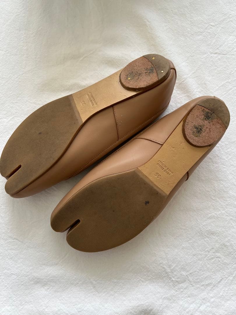 メゾンマルジェラ　タビバレエ　ベージュ