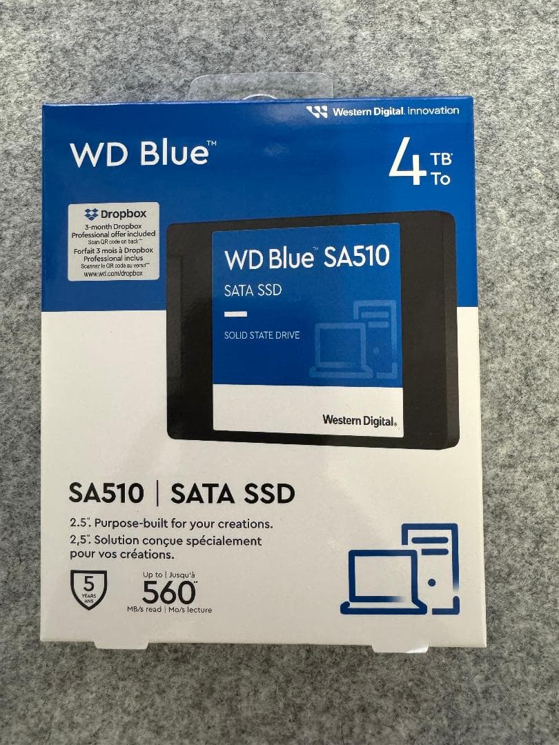 【新品未開封】WD Blue SA510 4TB SATA SSD