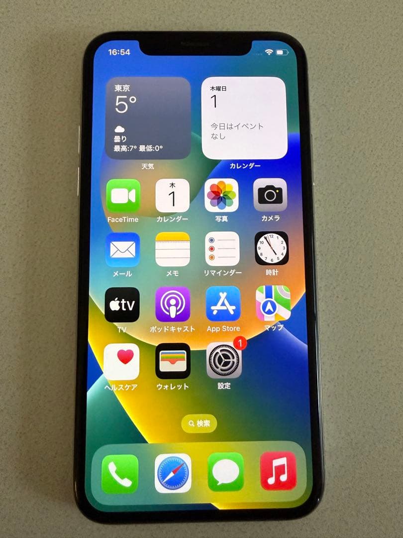 iPhoneX シルバー　スマートフォン 256GB