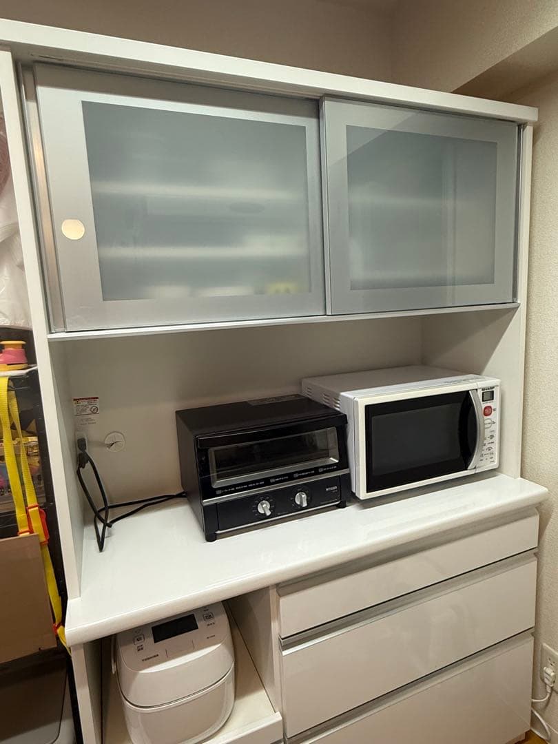 (harusame)オープンキッチンカウンター 1200 ホワイト