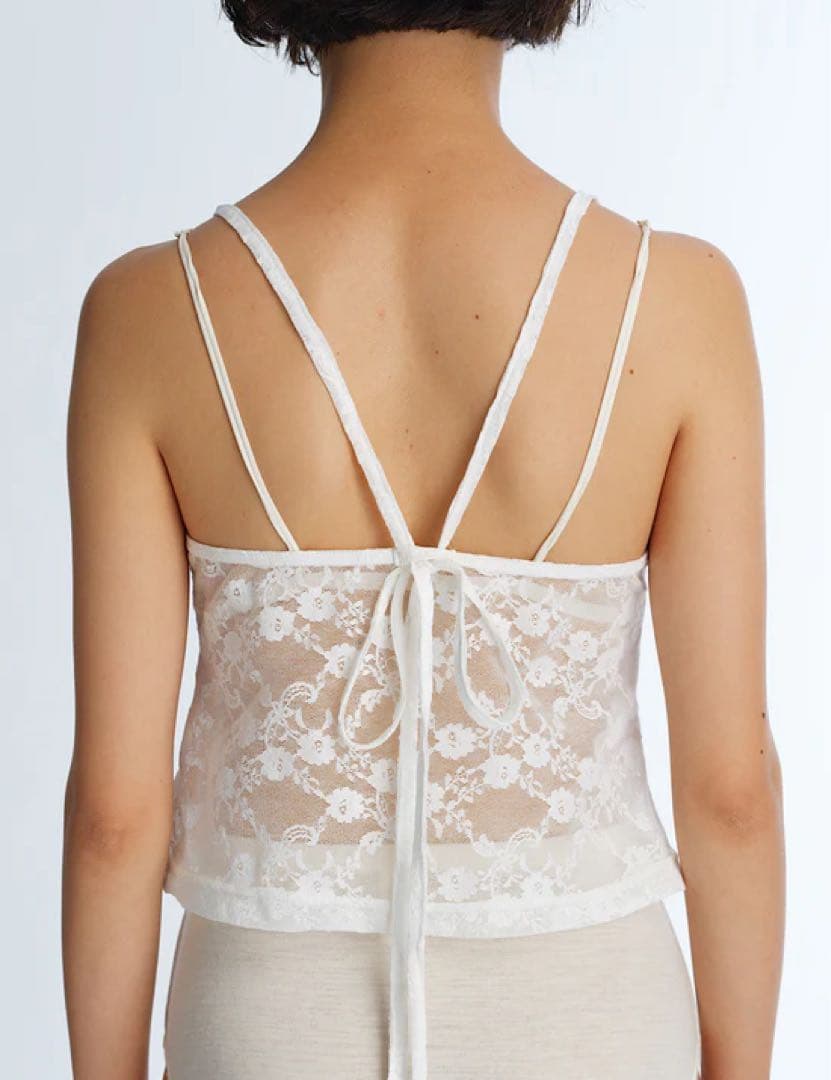 DRAW Lace 2way Tops 白