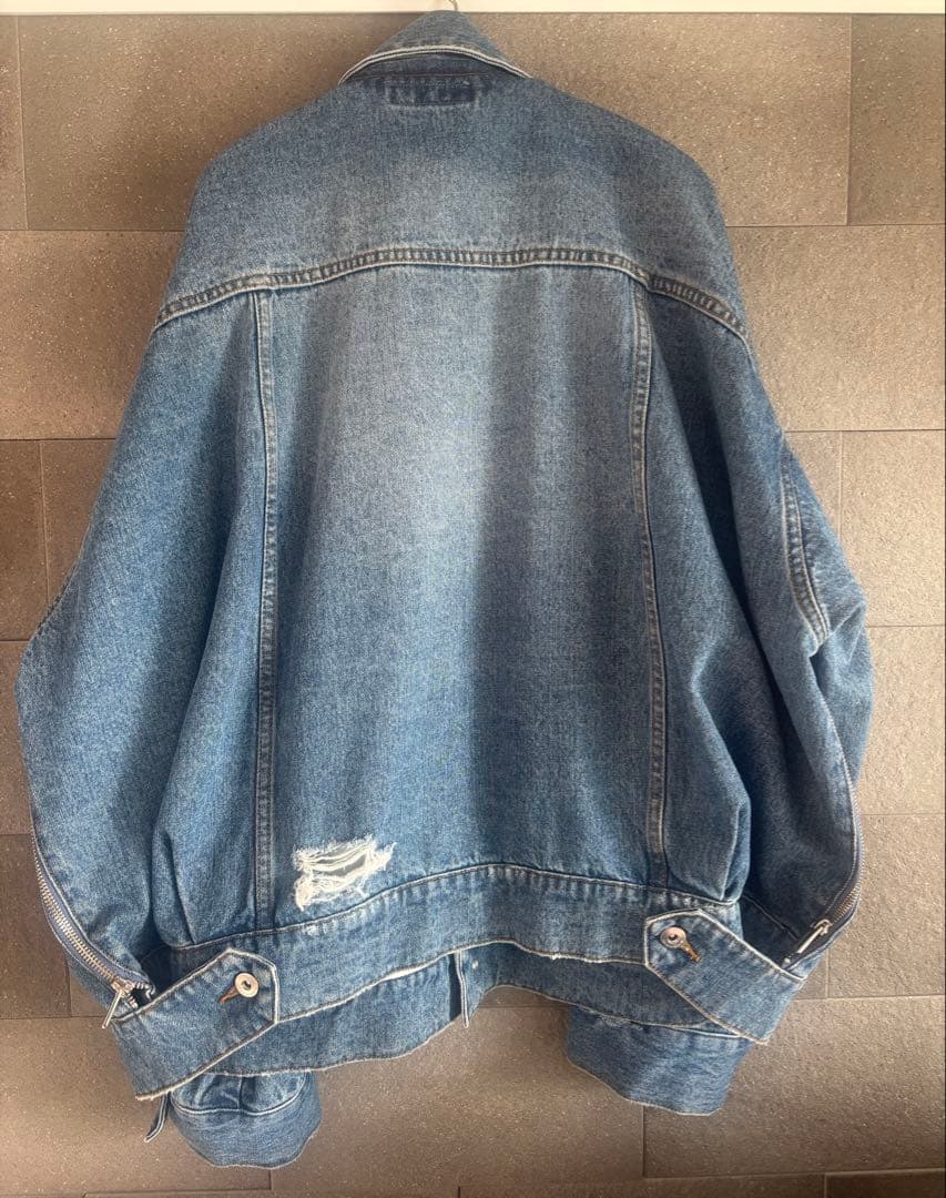 MAISON SPECIAL オーバーサイズ デニムジャケット 2WAY