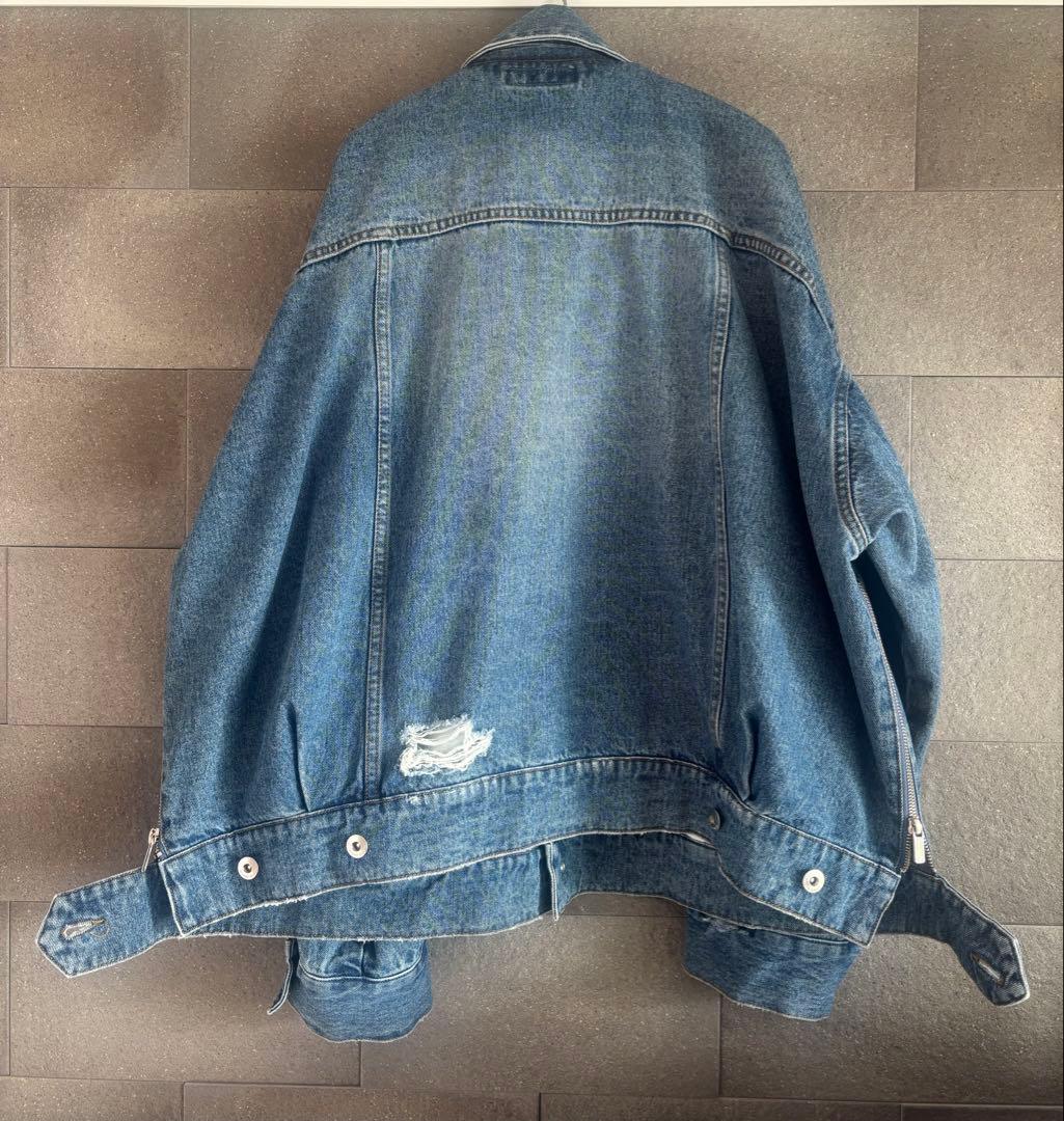 MAISON SPECIAL オーバーサイズ デニムジャケット 2WAY