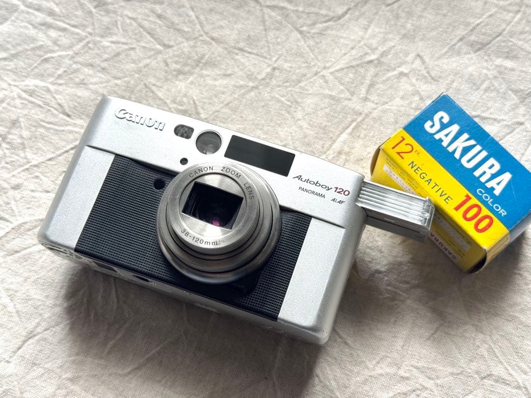 ⌘実写確認済み、電池付き！ Canon Autoboy 120⌘