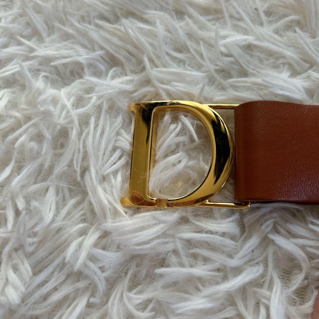 近年　極美品★クリスチャンディオール　ベルト　CD ロゴ　ゴールド金具