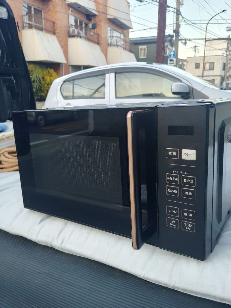 ⭐️まとめ買い大歓迎 高年式電子レンジ（左開き）人気のブラック色