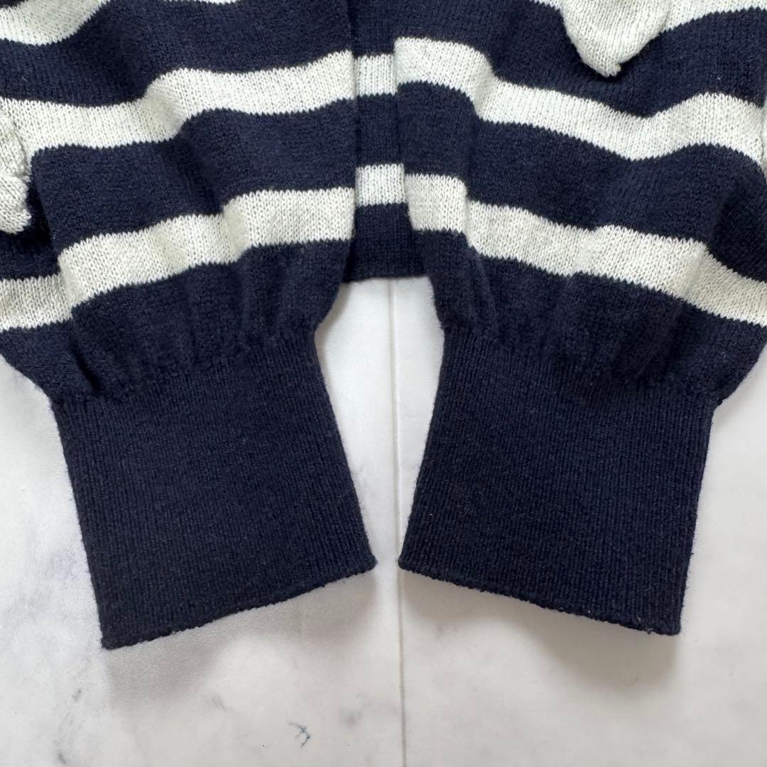 美品　CUNE キューン　腫れぼったいセーター　ネイビー　ホワイト　ウール　M