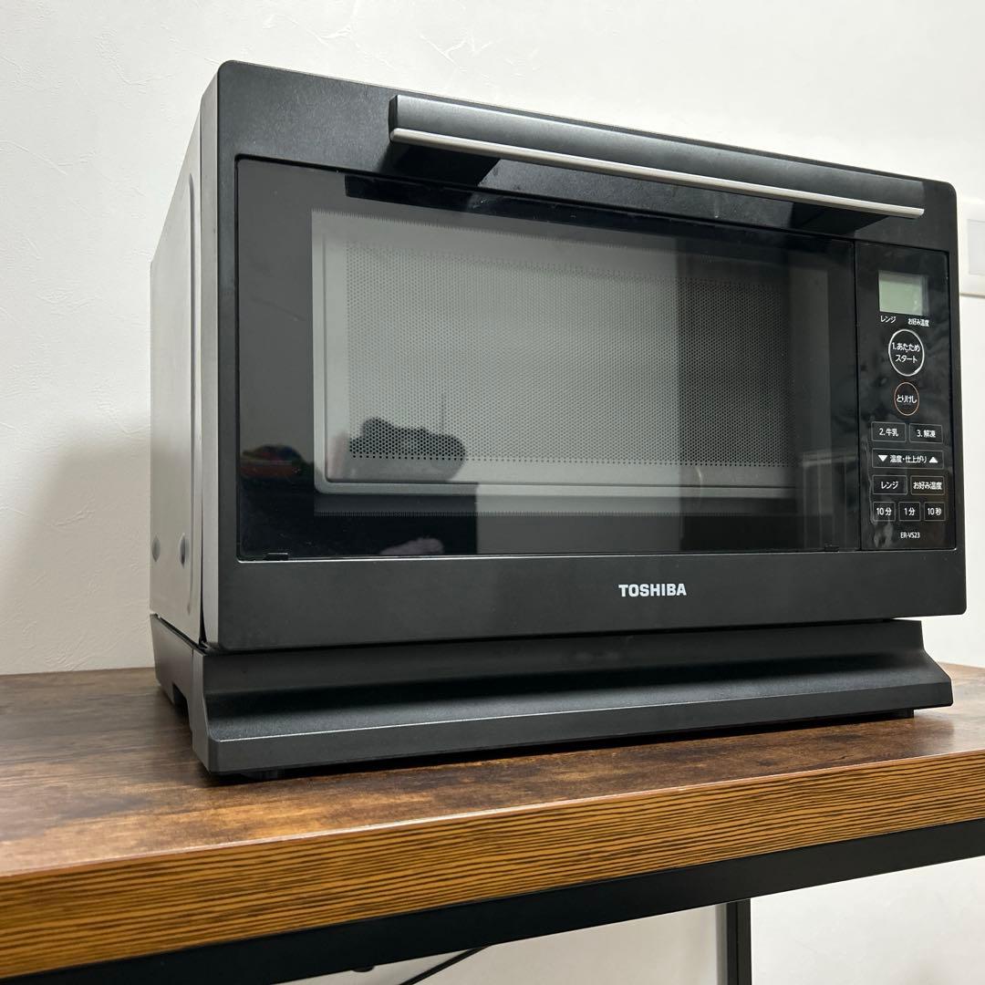 【ブラック色】　東芝電子レンジ　ER-VS23(K) 説明書付き