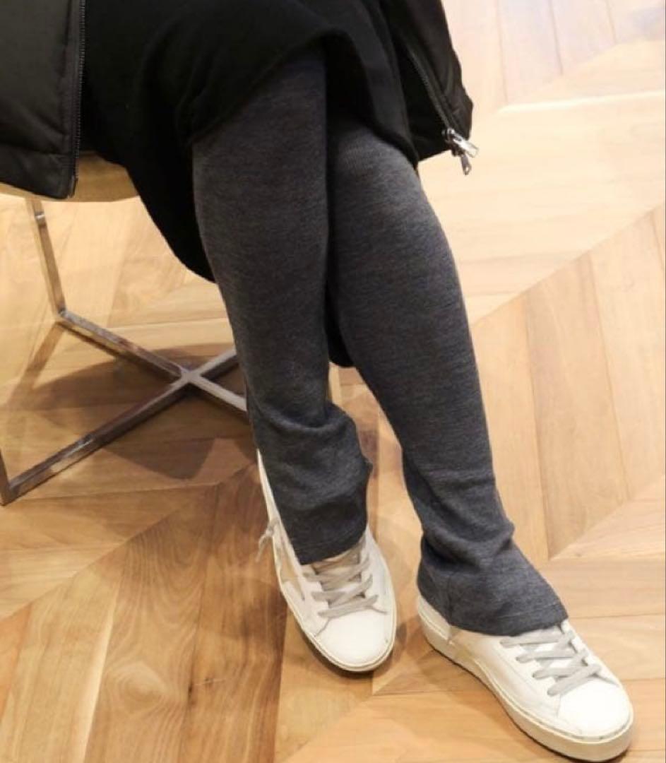 ドゥーズィエムクラス　rib レギンス　グレー　試着のみ