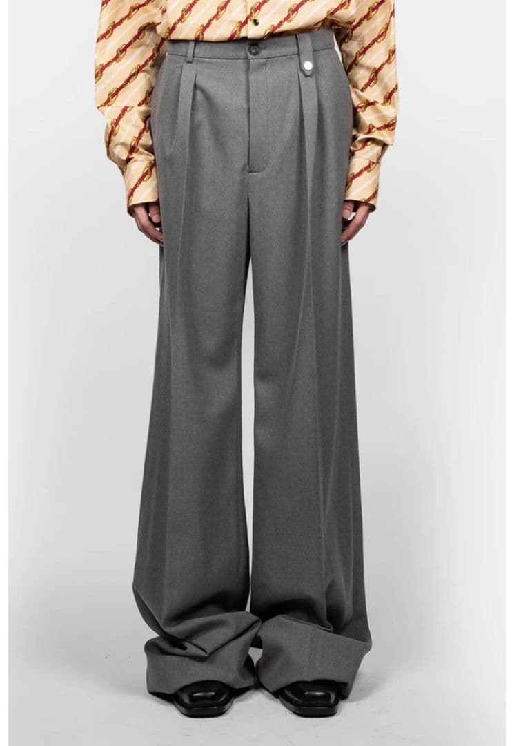 EgonLab エゴンラボ　24awグレー　Large Pants フレアバギー