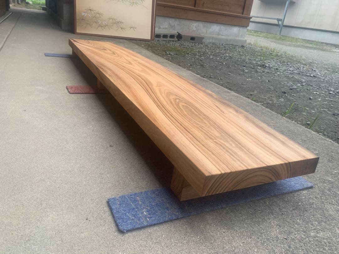 ☆琴音0726☆あがり框下補助（楠一枚板)踏み台オーダー製作●確認