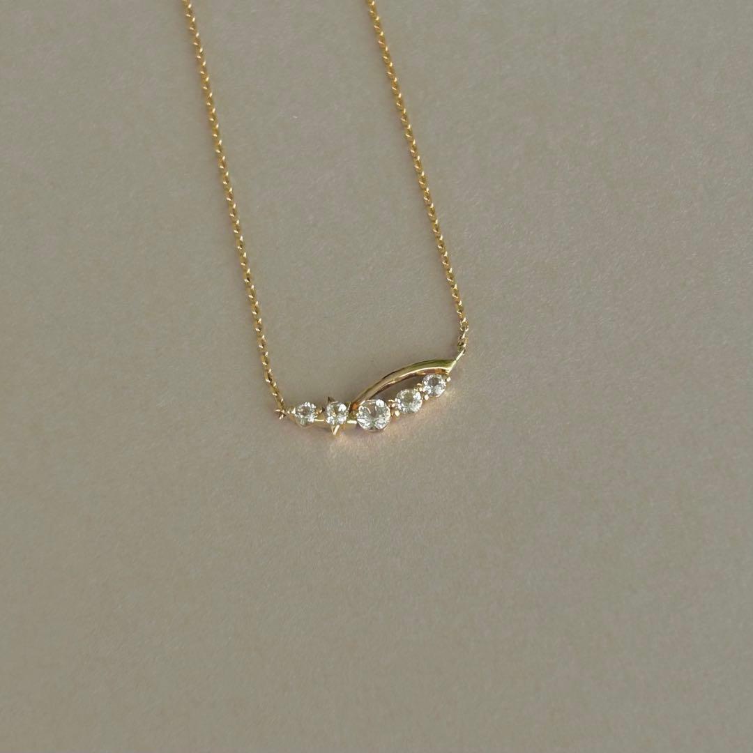 STAR JEWELRY ホワイトトパーズネックレス