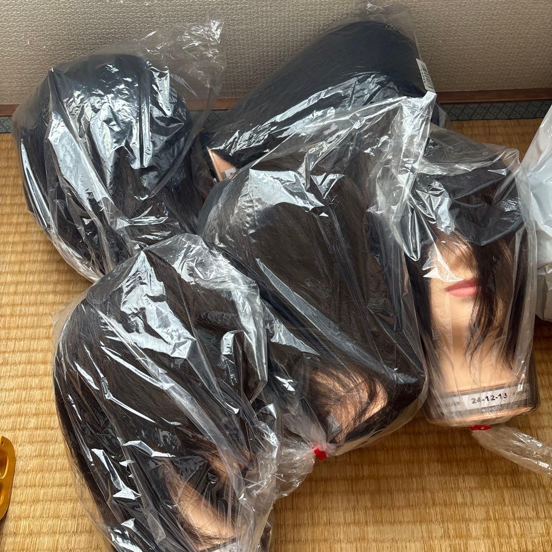 美容師実技試験用カットウィッグ5個セット