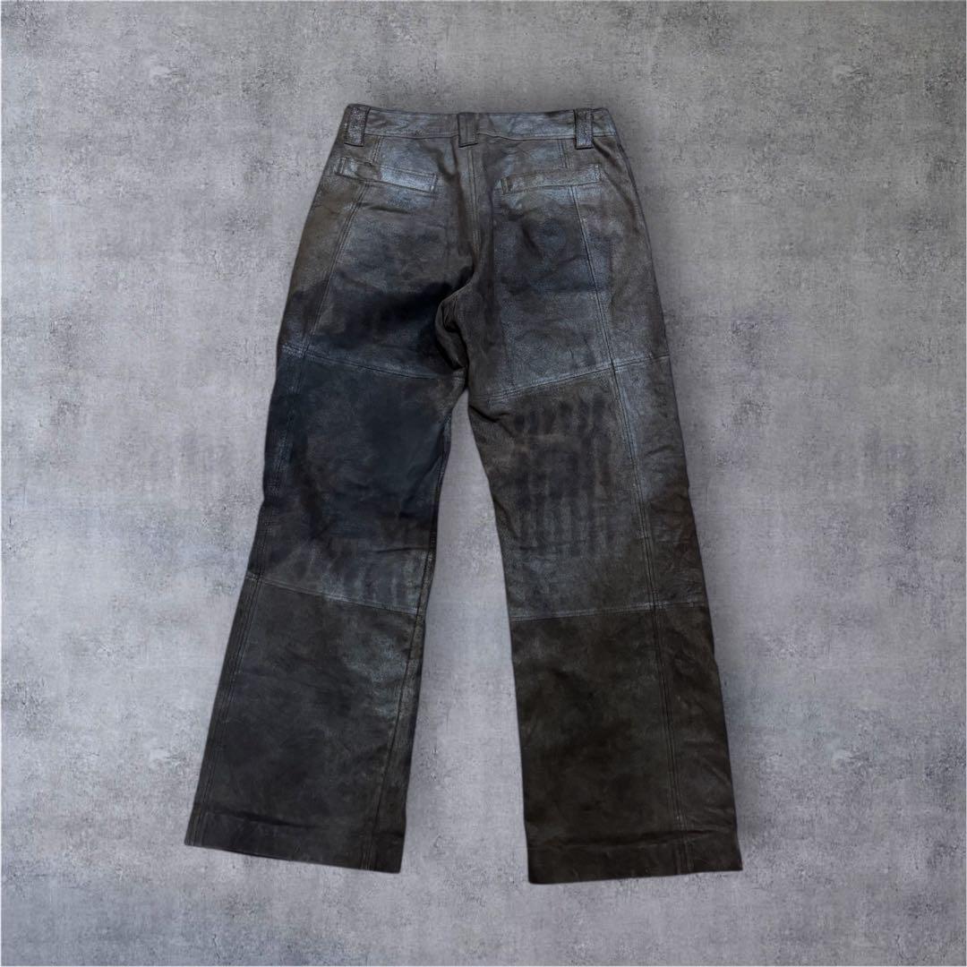 レザーワイドパンツ