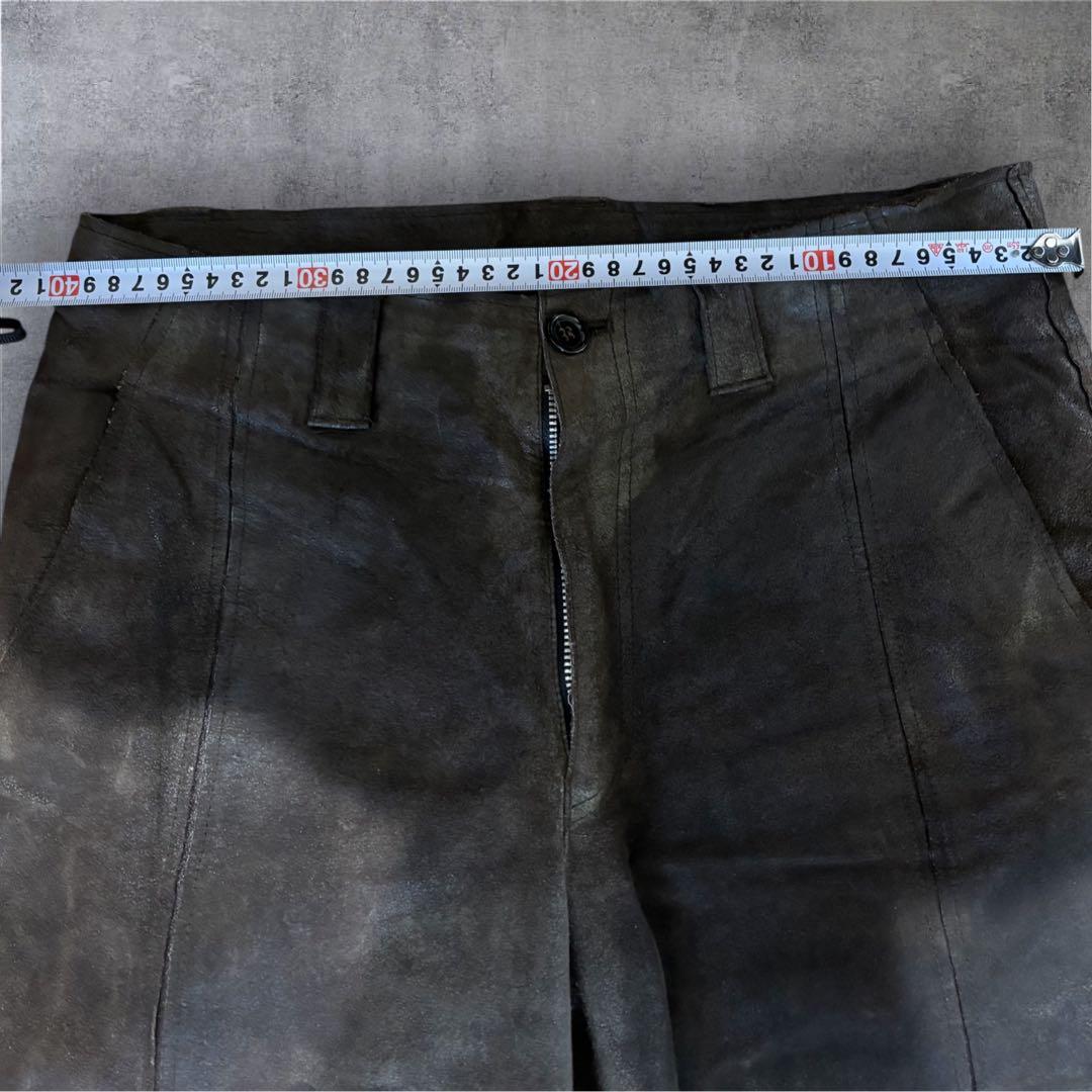 レザーワイドパンツ