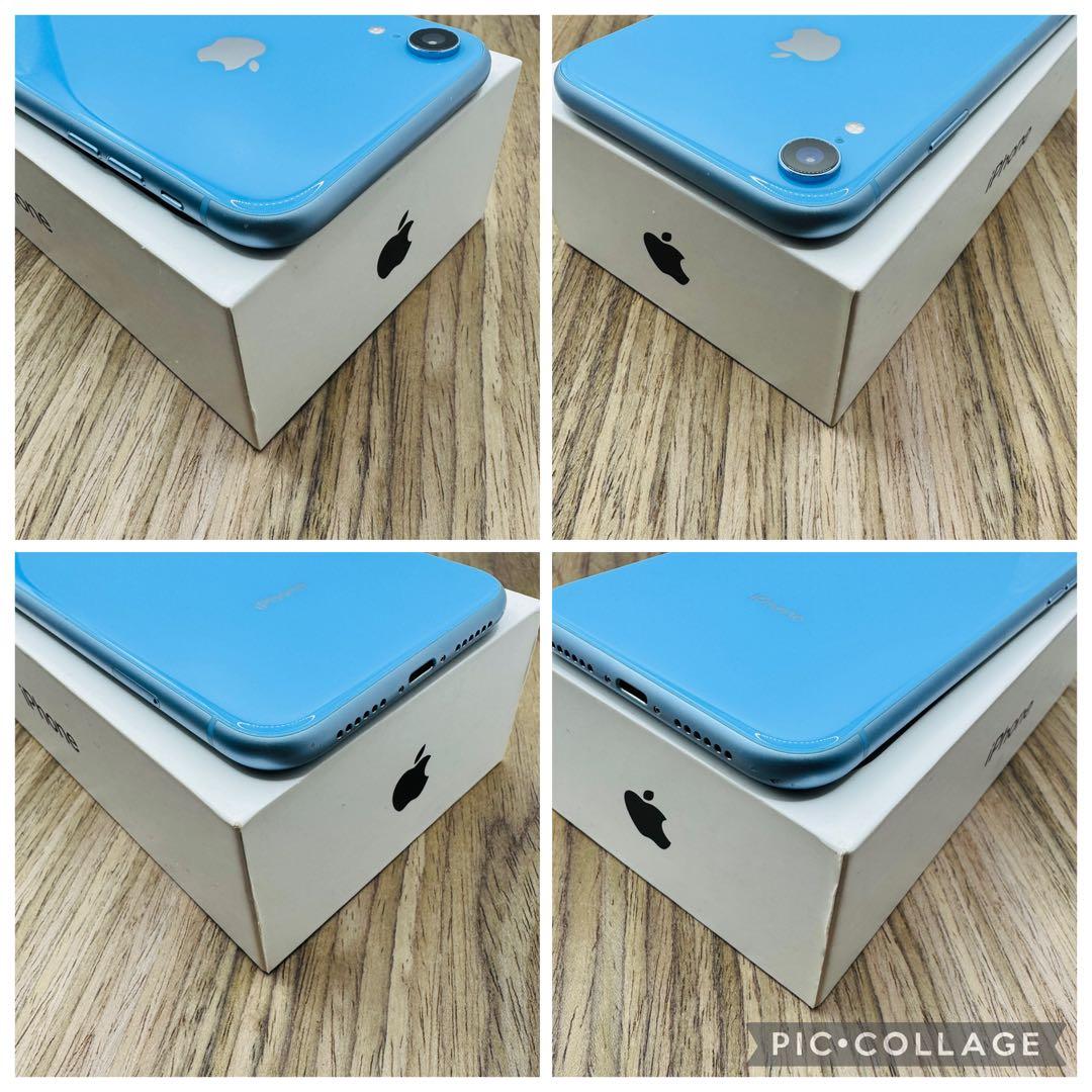 iPhoneXR ブルー 128GB SIMフリー 新品バッテリー