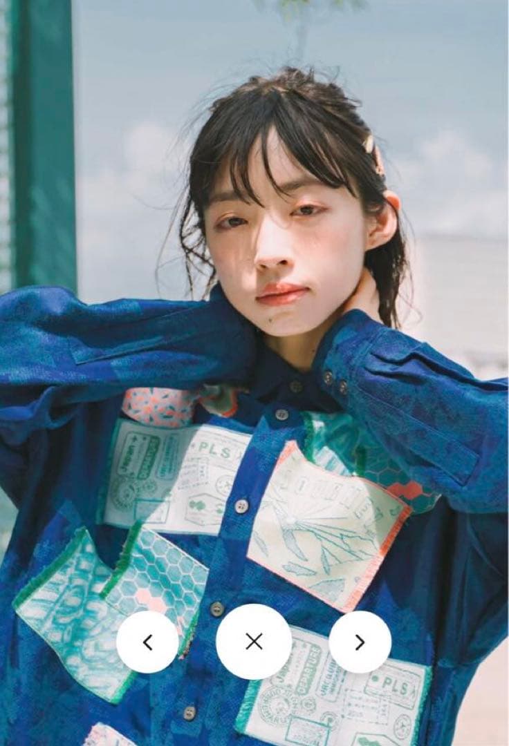 POLS ポルス　Souvenir シャツワンピース　ネイビー