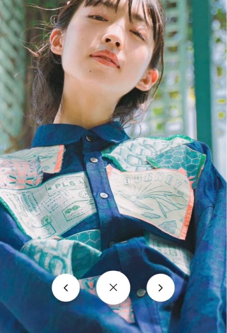 POLS ポルス　Souvenir シャツワンピース　ネイビー