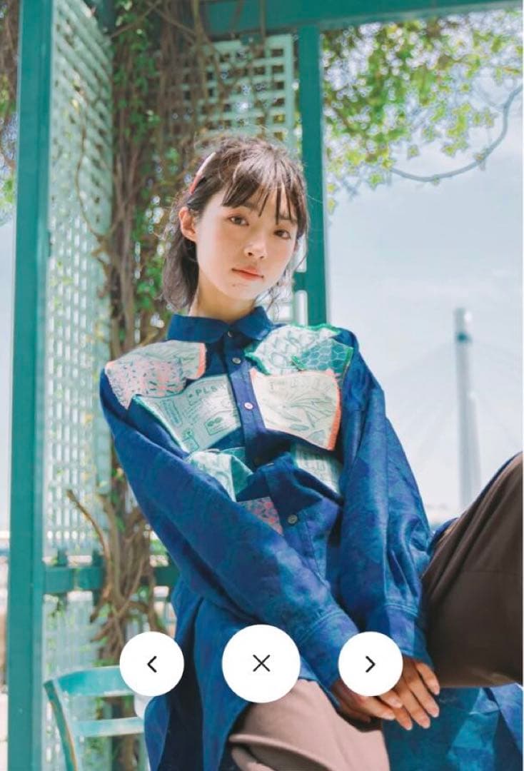 POLS ポルス　Souvenir シャツワンピース　ネイビー