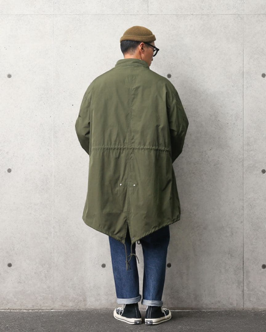 新品　ヒューストン　フィッシュテール M65 モッズコート　Lサイズ　オリーブ