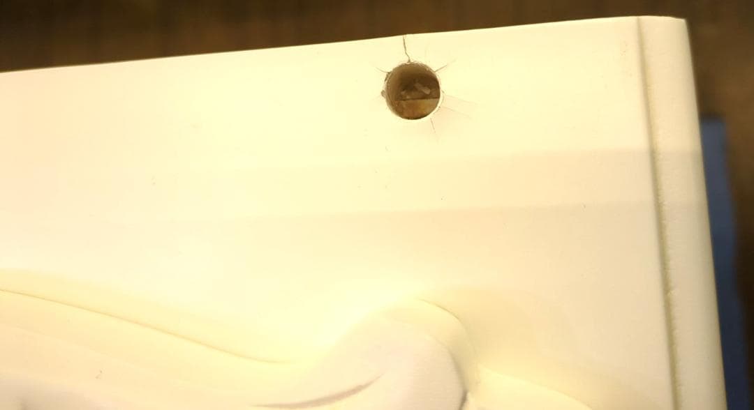 〈たのめる便・現状渡し〉ワイドチェスト アンティークホワイト