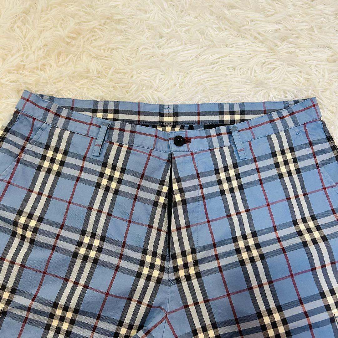美品！ BURBERRY バーバリー ノバチェック ショートパンツ カーゴ 85