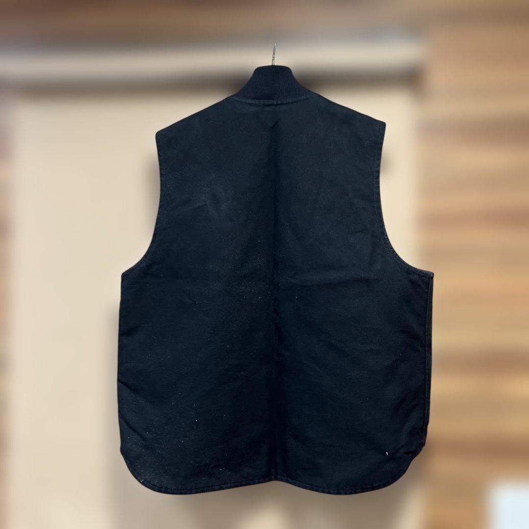 carhartt ブラックダック地ベスト　企業物　サイズL