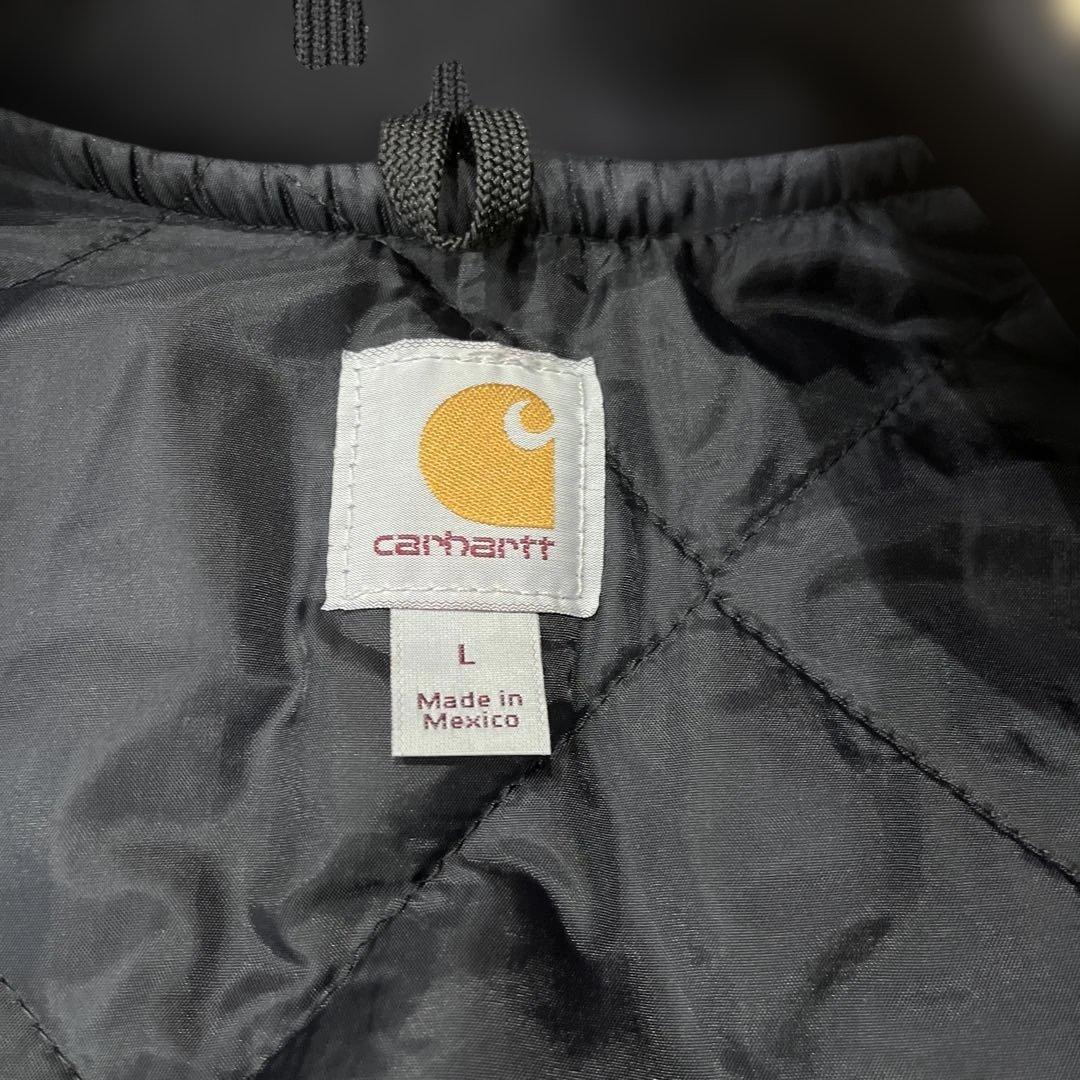 carhartt ブラックダック地ベスト　企業物　サイズL