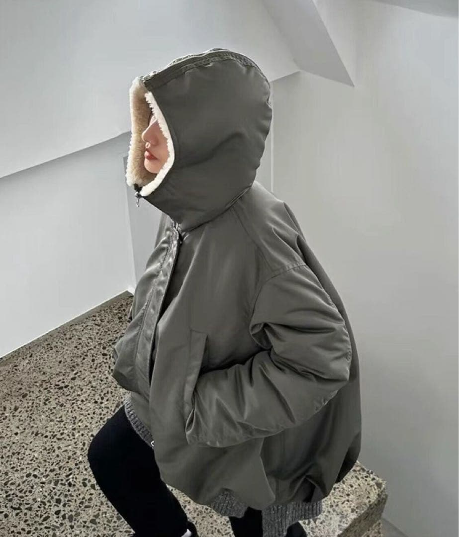 CLANE/クラネ BALLOON DESIGN HOODED N3B