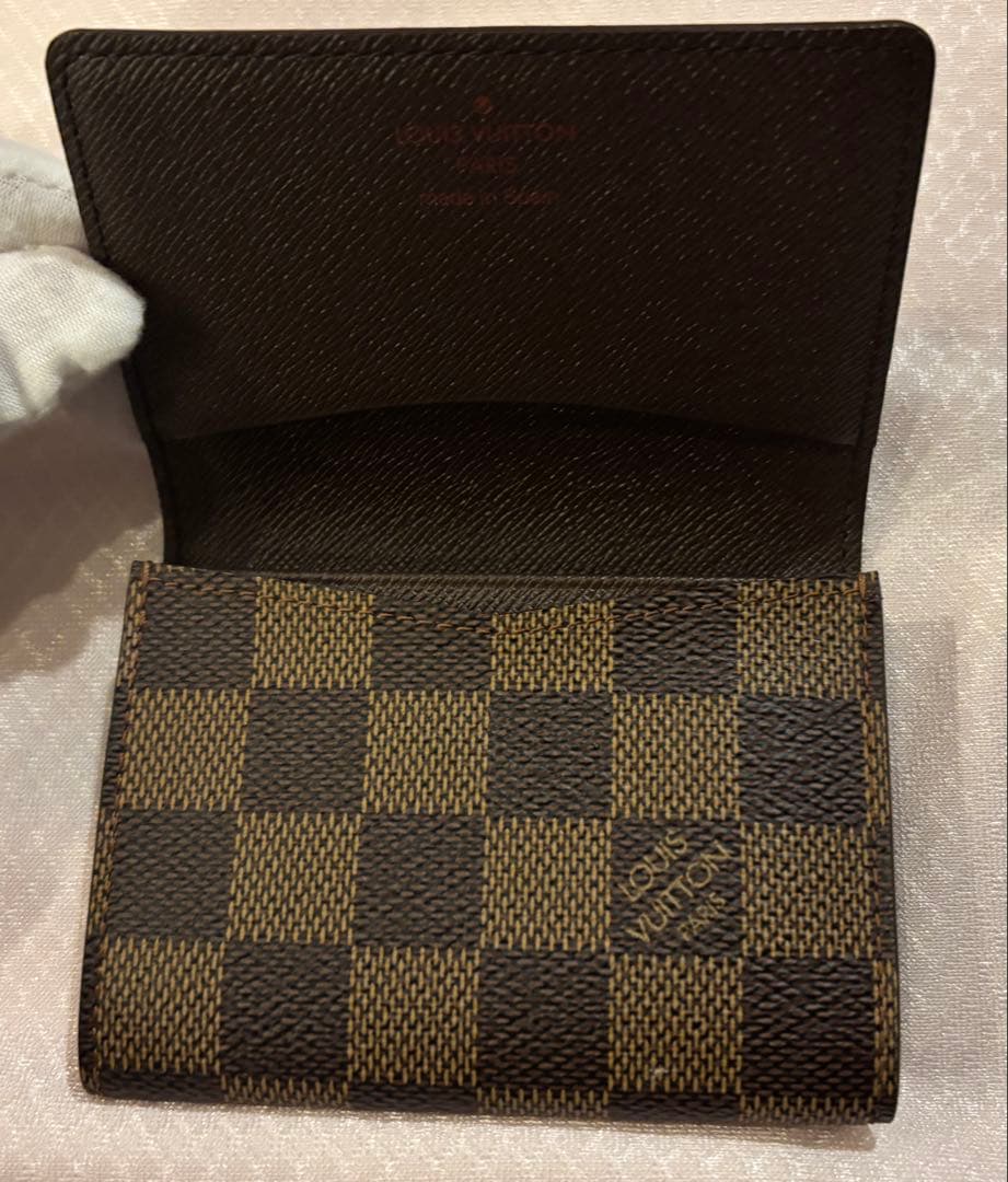 【美品】ルイ ヴィトン ダミエ アンヴェロップ・カルト ドゥ ヴィジット