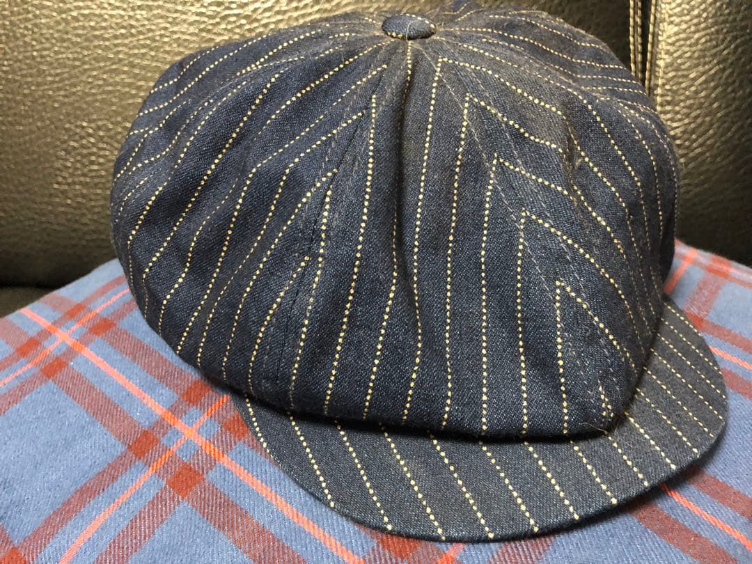 REAL McCOY'S ウォバッシュストライプキャスケット 7 1/2