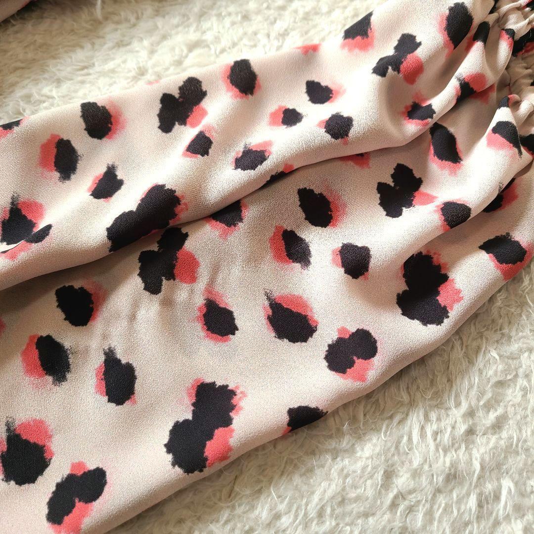 【希少】　2024年製　ルネ　ワンピース　レオパード　フリル　フレア　Aライン